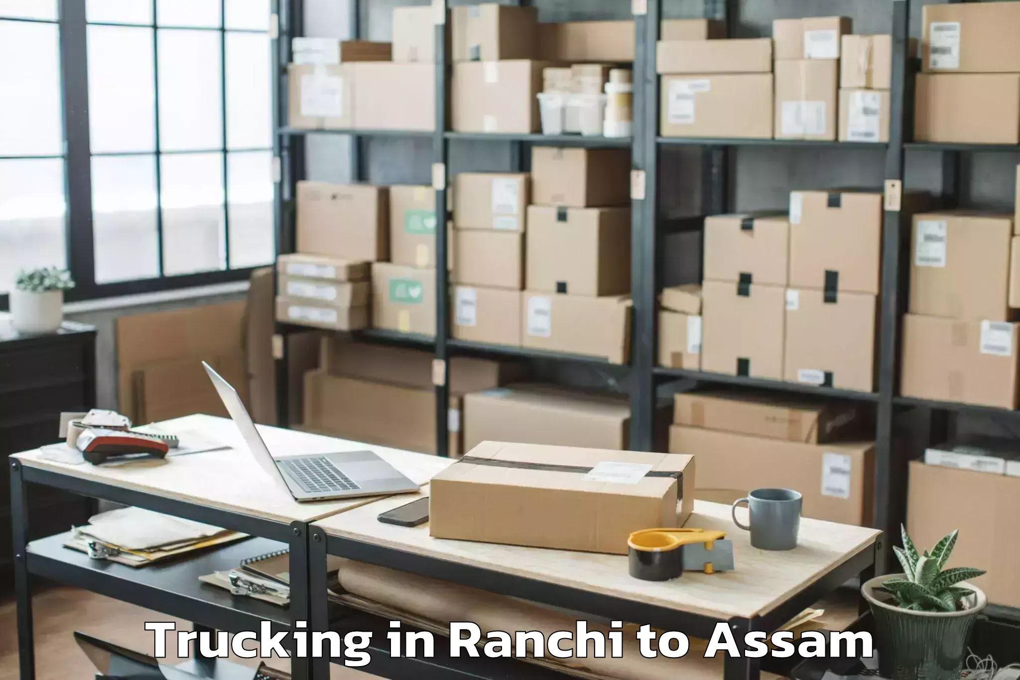 Affordable Ranchi to Dibrugarh University Dibrugarh Trucking